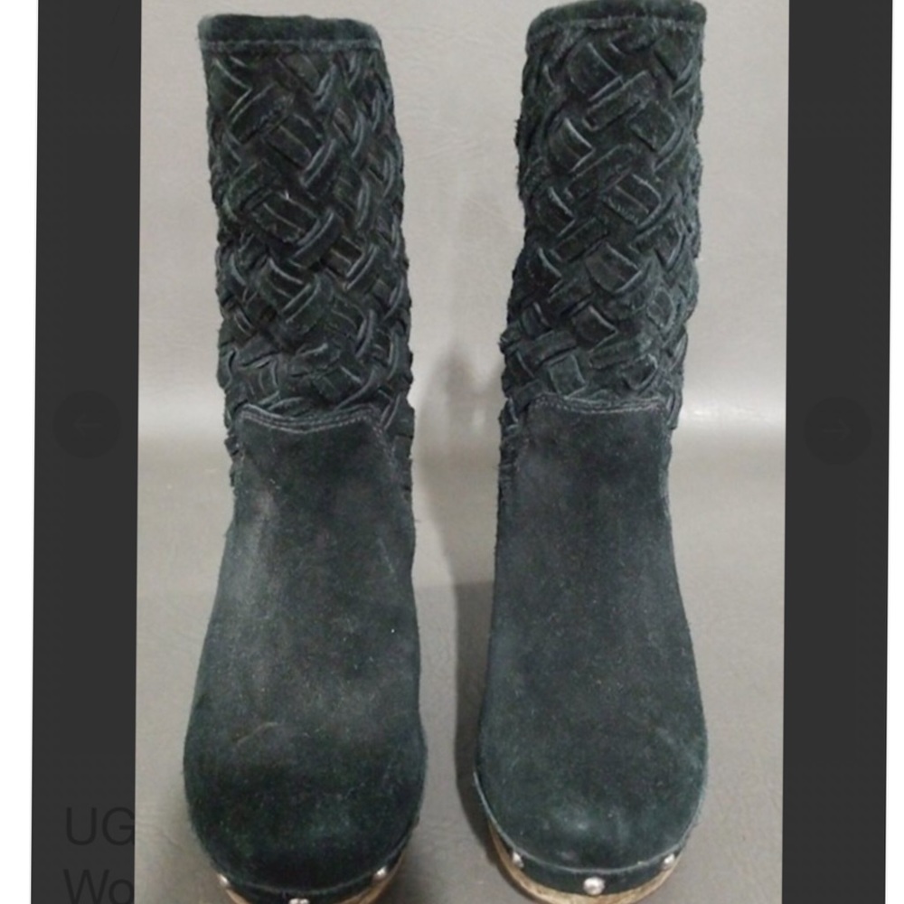 UGG Lynnea Arroyo Black Suede Boots
